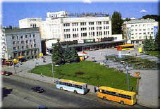 Ukraine. Central square near the Gorkiy Park